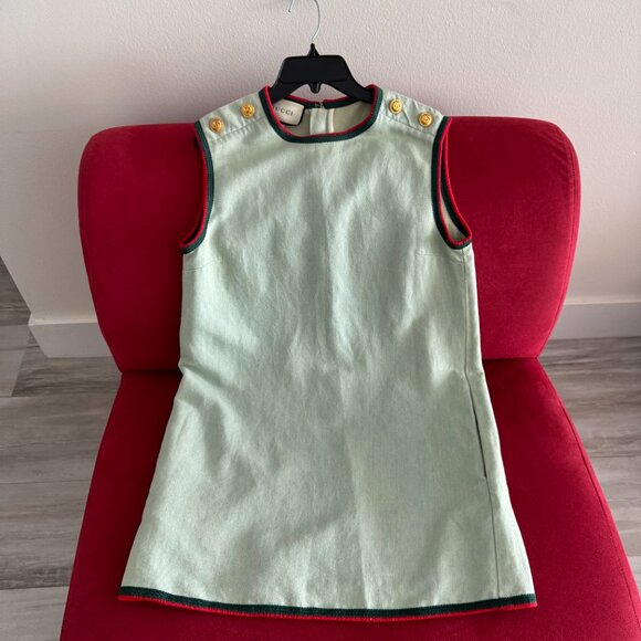 Gucci Light Green Dress Women Size 42 - Picture 3 of 14